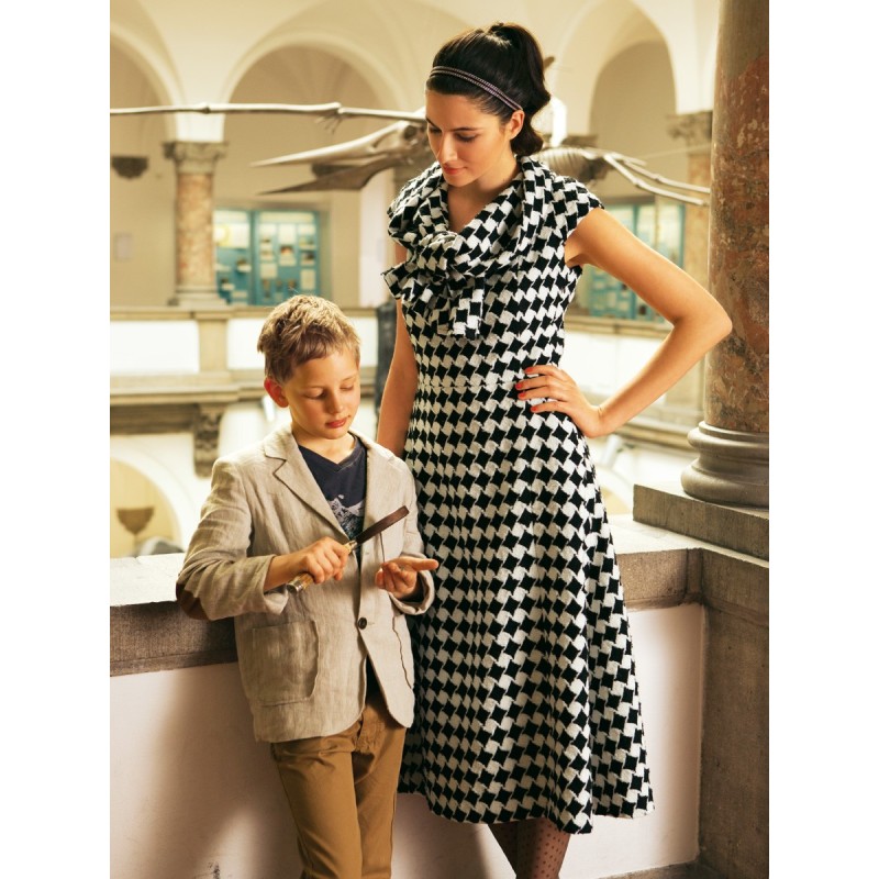 Pattern Midi dress with...