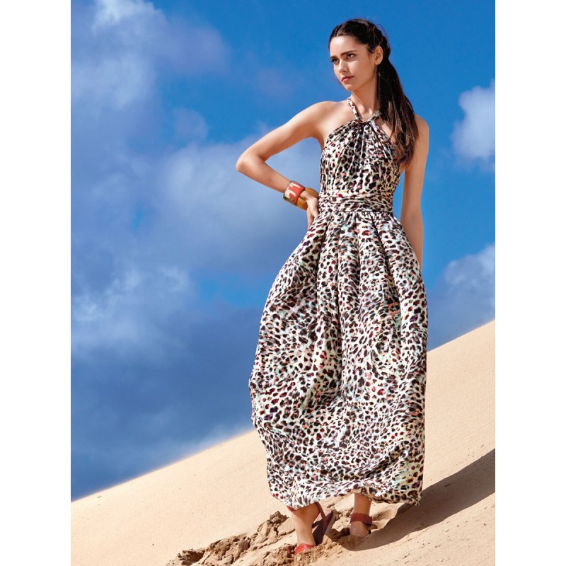 Pattern Long dress with...