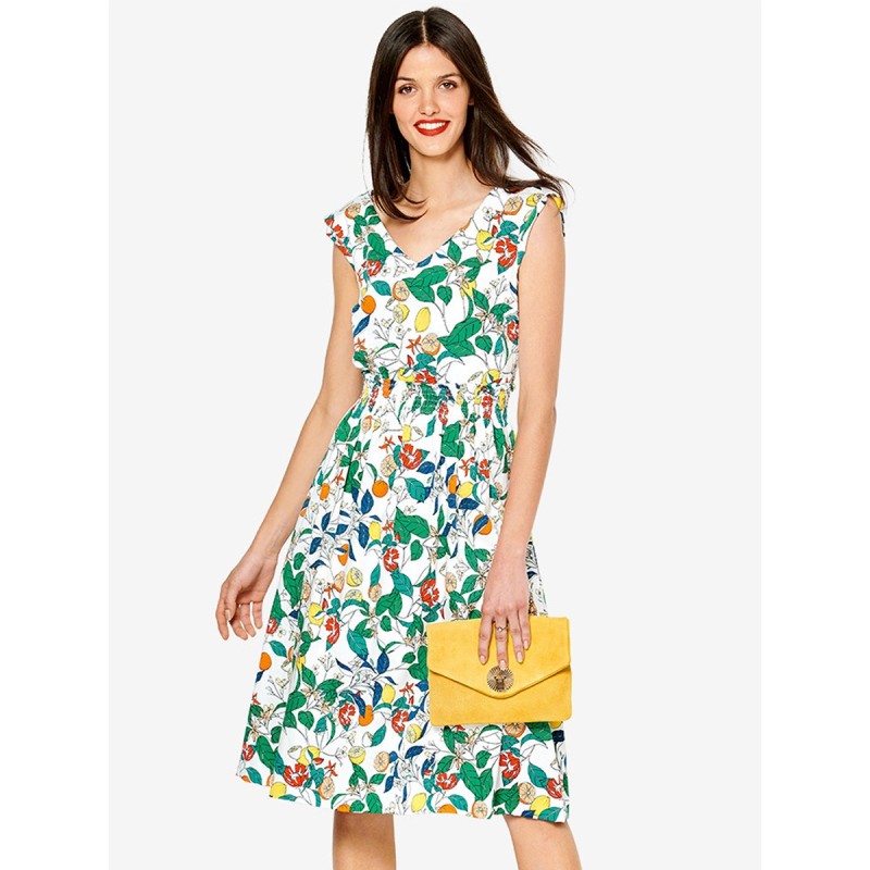 Pattern Dress cut-off with...