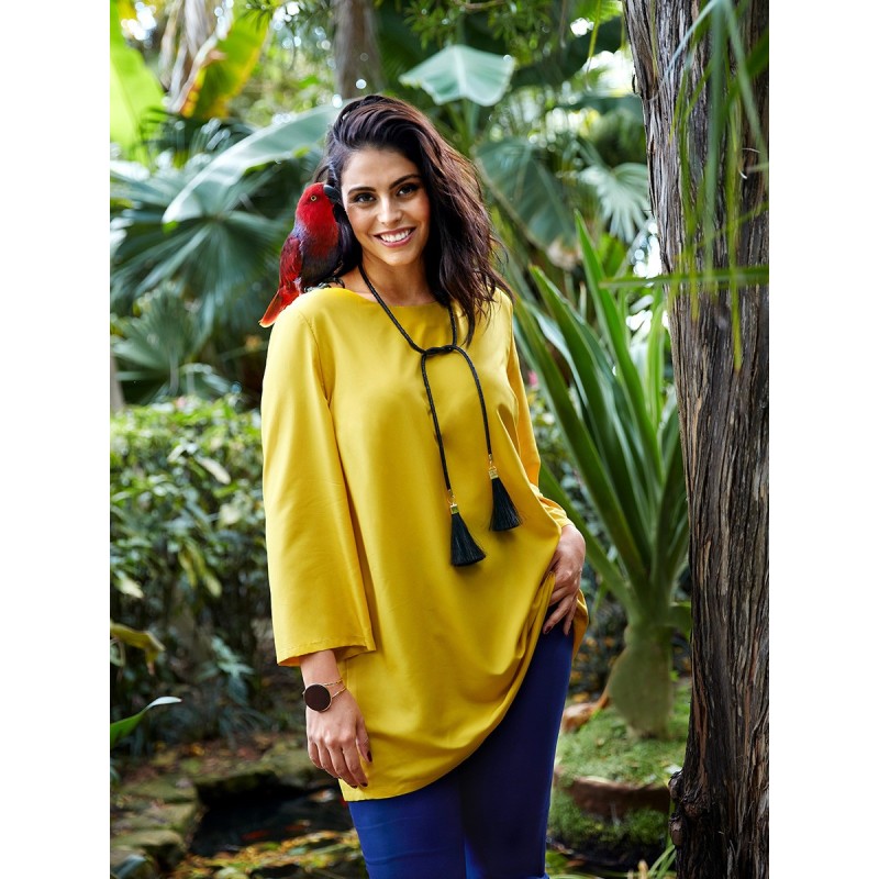 Pattern Tunic with pleats...