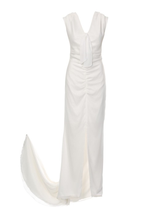 Pattern Wedding dress with a narrow cut and a long train (Burda 3/2011, pattern number 111)