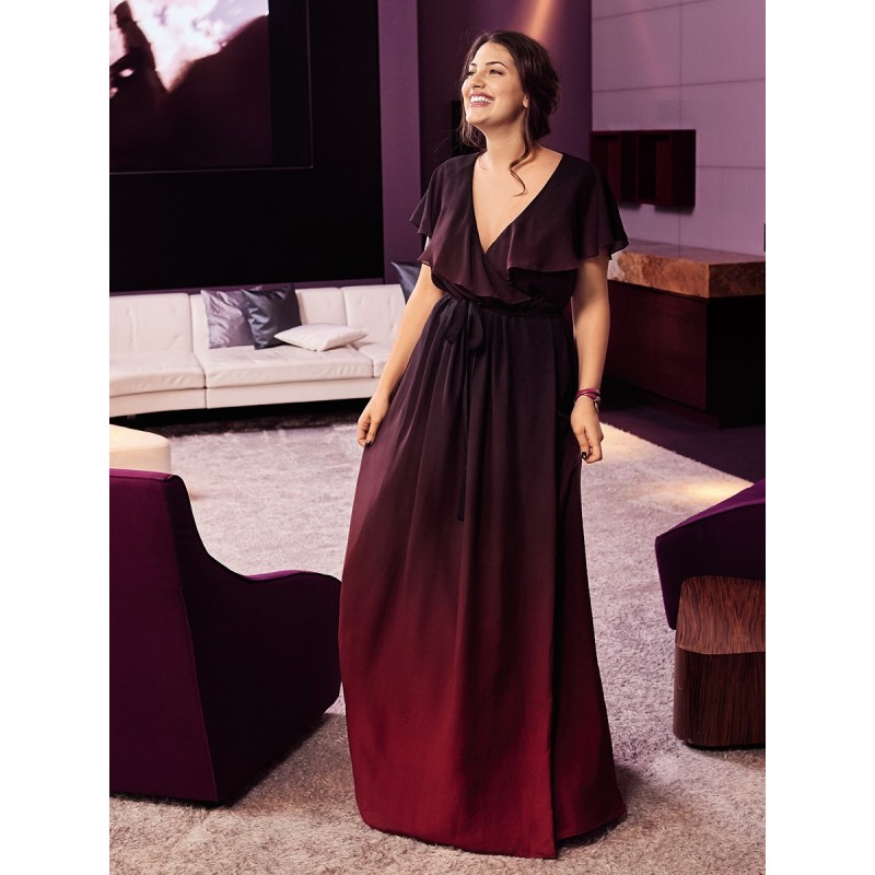 Pattern Maxi dress with...