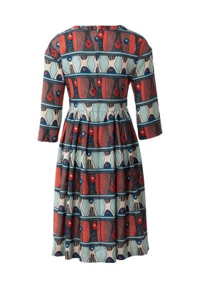 Pattern Cut-out dress with dropped shoulder line (Burda 2/2019, pattern number 6288 A)