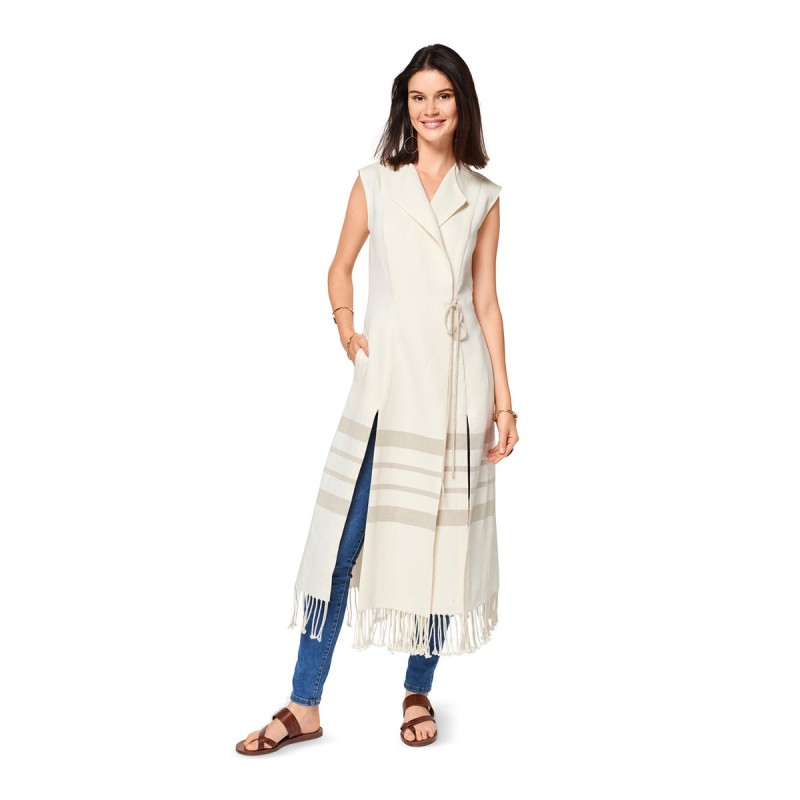 Pattern Vest long with...