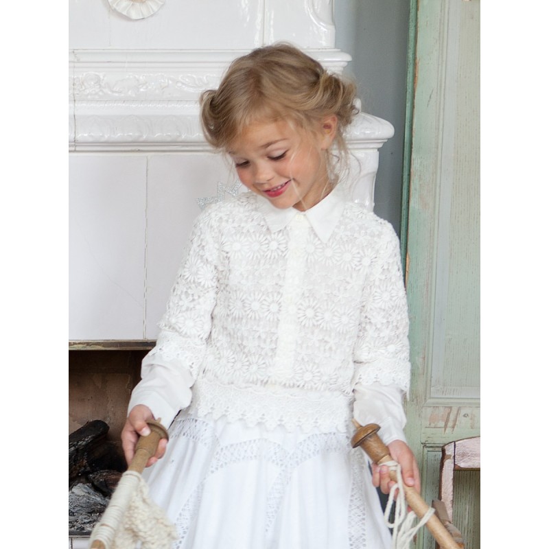 Pattern Lace blouse of a...