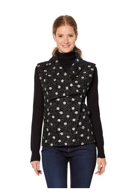 Pattern Jacket with an asymmetrical collar (Burda 2/2020, pattern number 6156 B)