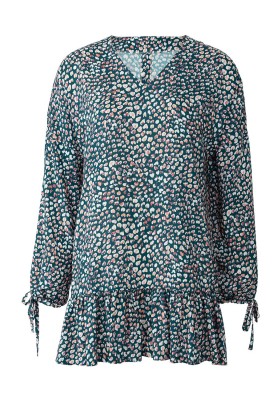 Pattern Tunic of a loose cut with a wide frill (Burda 2/2019, pattern number 6266 B)