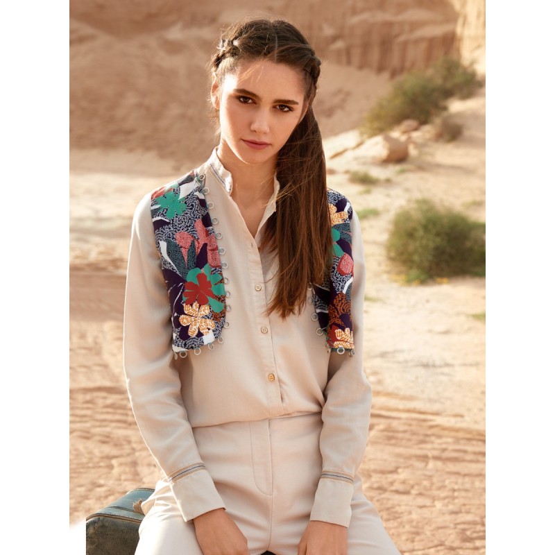 Pattern Vest short...