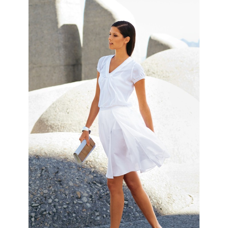 Pattern Satin skirt with...