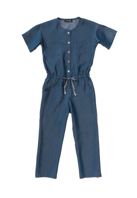 Pattern Denim overalls with short sleeves (Burda 1/2018, pattern number 9343 B)