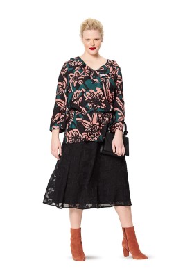 Pattern Tunic with flared sleeves (Burda 2/2020, pattern number 6194 B)