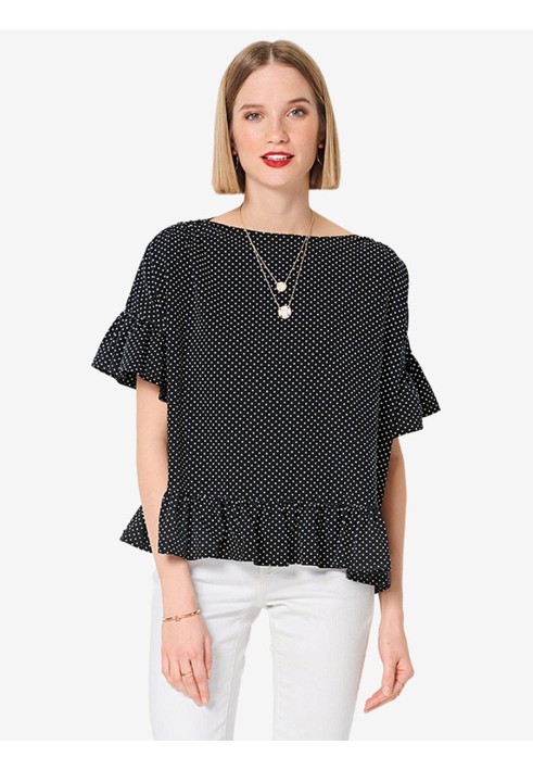 Pattern Oversize pullover with assemblies on the shoulders (Burda 2/2019, pattern number 6280 A)