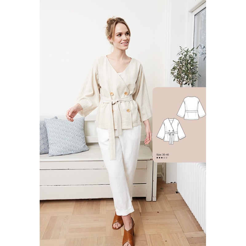 Pattern Double-breasted...