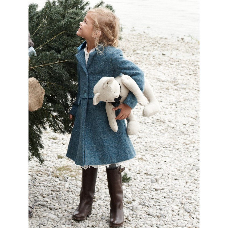 Pattern Cut-off coat with a...