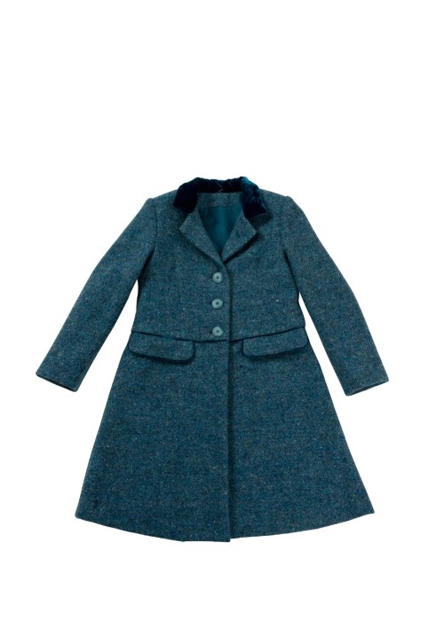 Pattern Cut-off coat with a velvet collar (Burda 12/2012, pattern number 156)