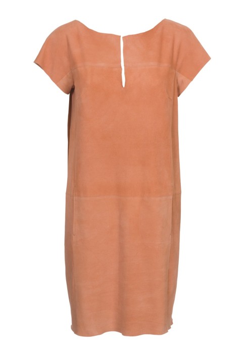 Pattern Suede dress with a straight cut (Burda 2/2011, pattern number 117)