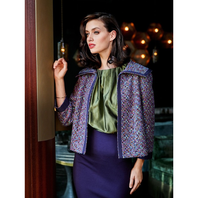 Pattern Boucle jacket short...