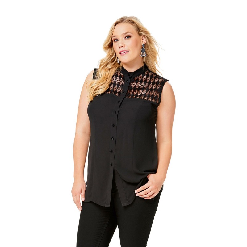 Pattern Blouse with lace...