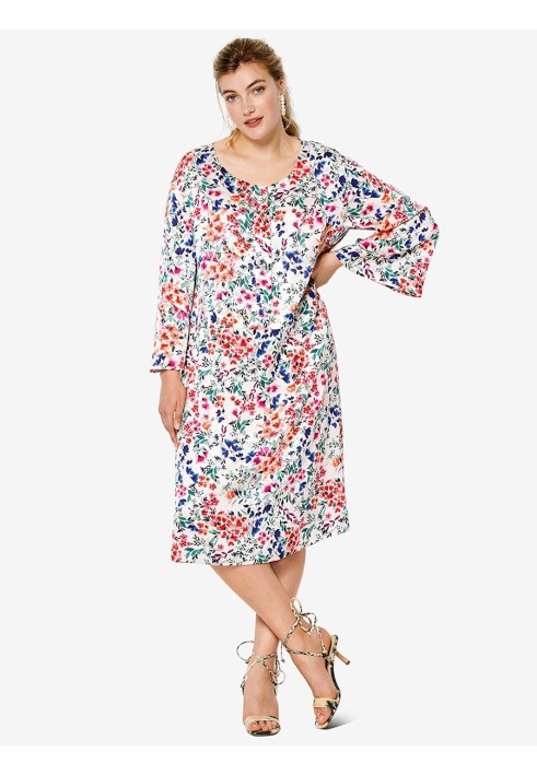 Pattern Dress cut-off with flared sleeves (Burda 1/2020, pattern number 6216 B)