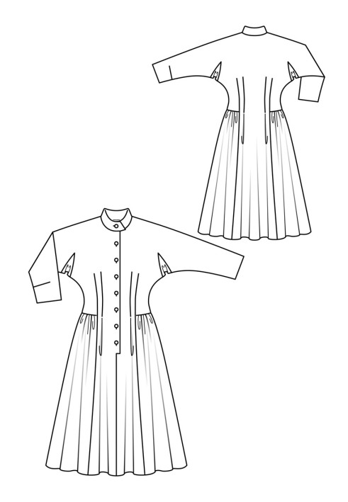 Burda 1955 Polo Dress Pattern (Burda 12/2018, Pattern No. 118)