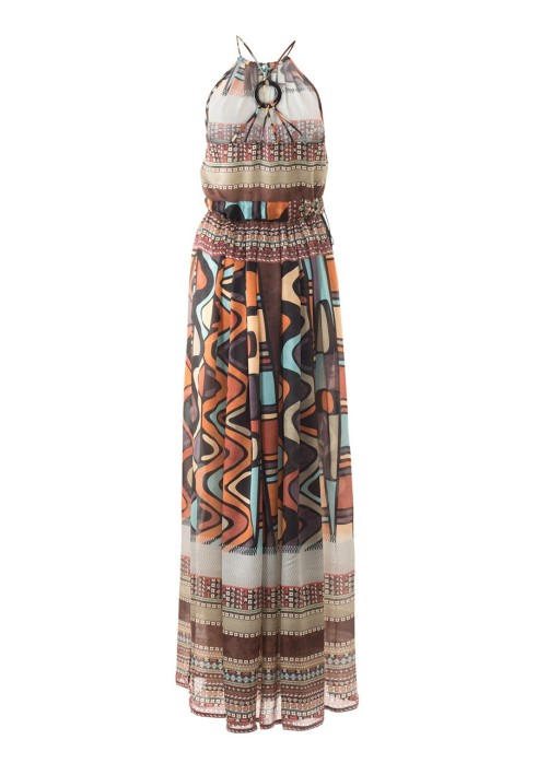 Pattern Maxi dress with an American armhole (Burda 4/2017, pattern number 103)