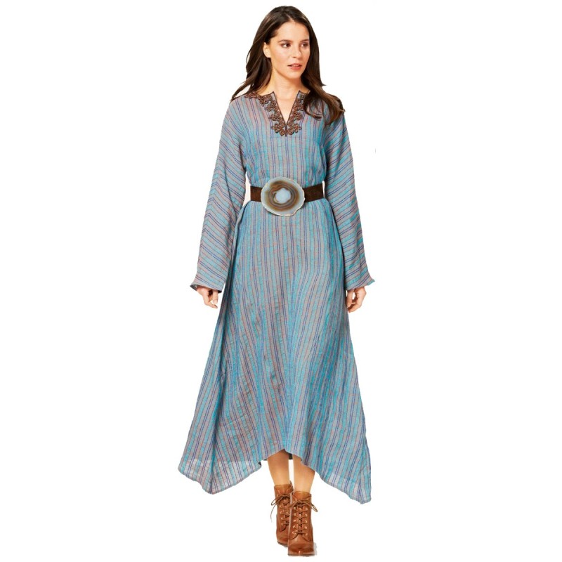 Pattern Maxi dress with...