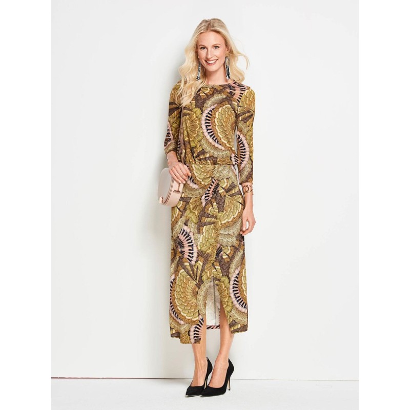 Pattern Knitted dress with...