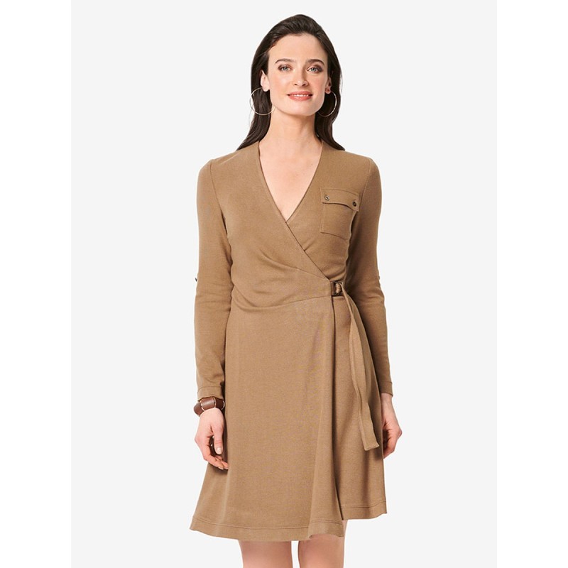 Pattern Knitted dress with...