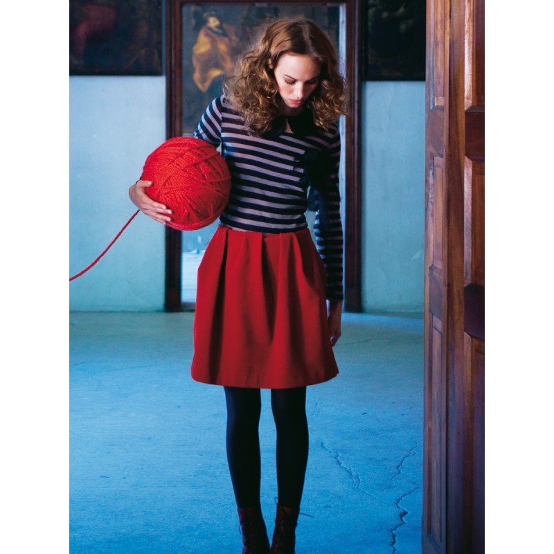 Pattern Mini skirt with...