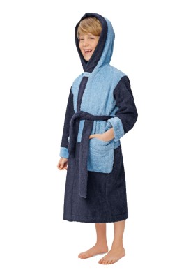 Pattern Terry dressing gown with patch pockets (Burda 2/2015, pattern number 9397 B)