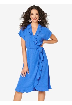 Pattern Dress with a smell and frills (Burda 1/2020, pattern number 6207 B)