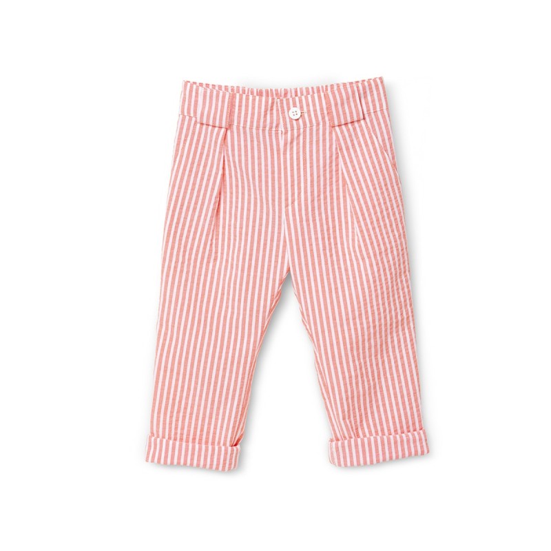 Pattern Cotton pants with...