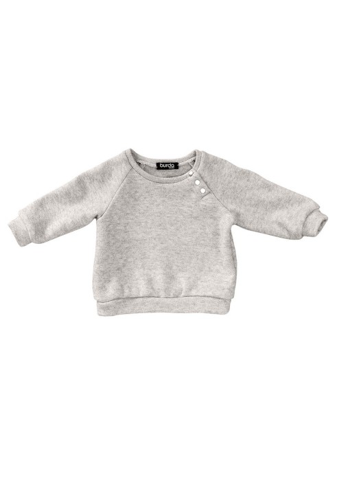 Pattern Raglan pullover with button fastening (Burda 2/2019, pattern number 9312 A)