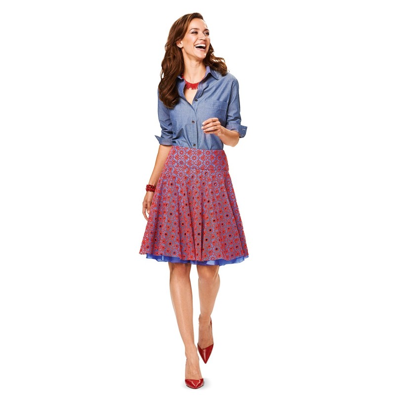 Pattern Two-layer skirt on...