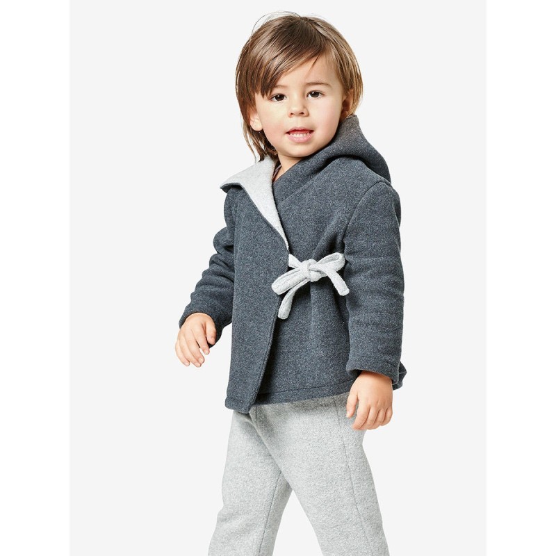 Pattern Half coat knitted...