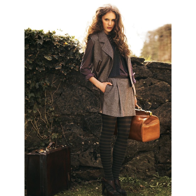 Pattern Mini skirt with...