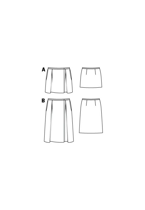 Pattern Mini skirt with pleats and smell (Burda 8/2011, pattern number 118 A)