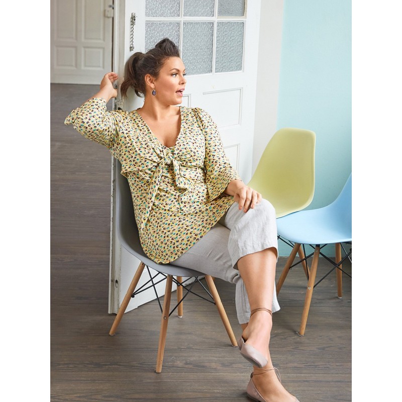 Pattern Tunic A-line with...