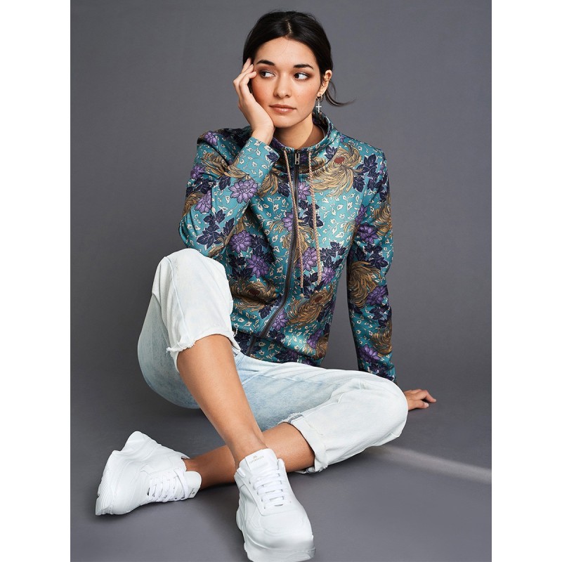 Pattern Knitted blouse with...