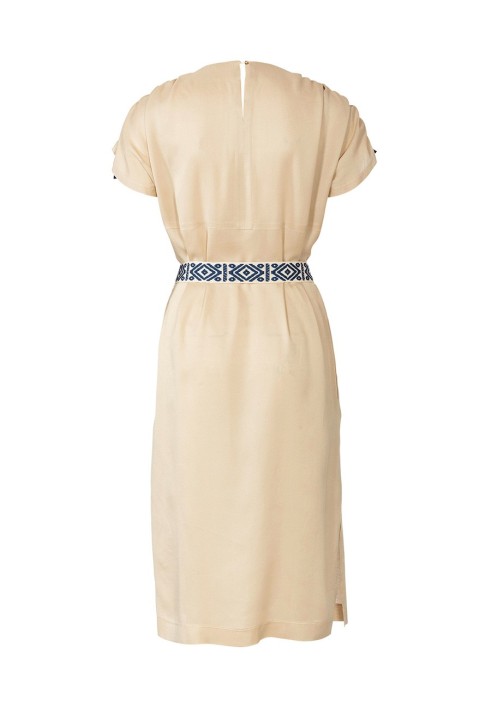 Pattern Dress with drawstrings in the shoulder seams (Burda 1/2020, pattern number 6206 B)