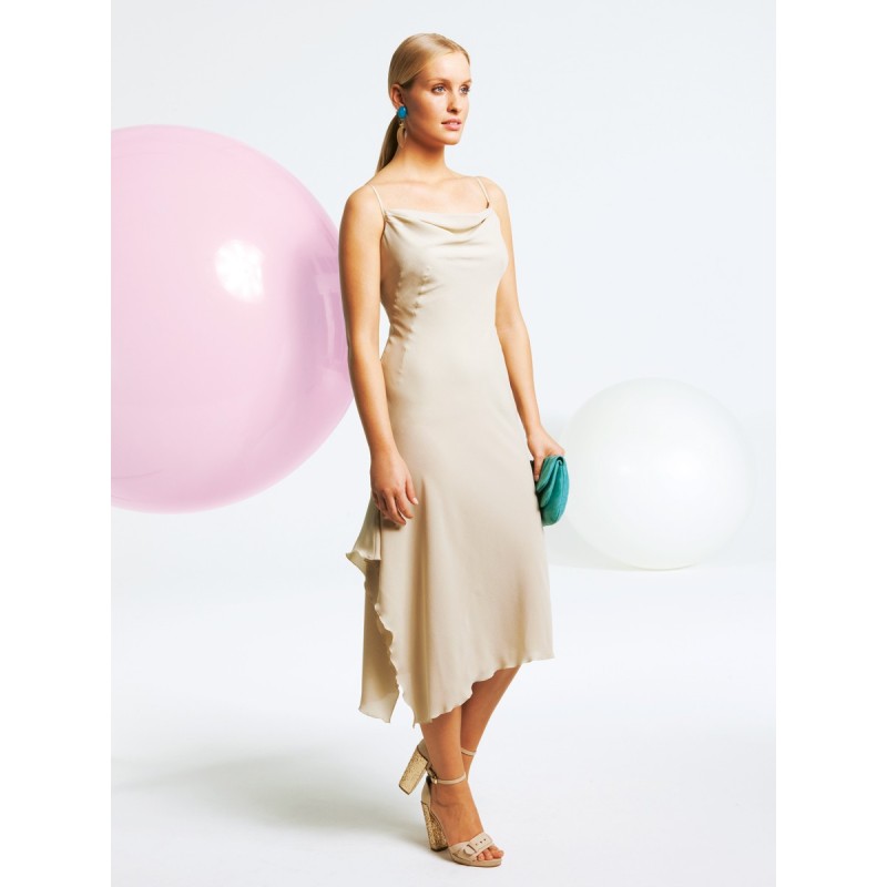 Pattern Silk crepe dress...