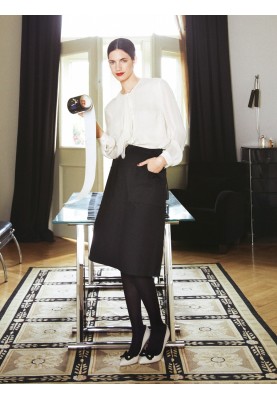 Pattern A-line gabardine skirt (Burda 10/2011, pattern number 119 A)