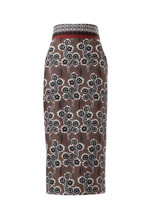 Pattern Narrow cut midi skirt (Burda 2/2018, pattern number 6370 A)