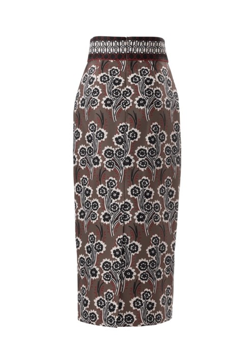 Pattern Narrow cut midi skirt (Burda 2/2018, pattern number 6370 A)