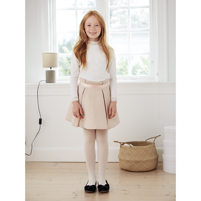 Pattern A-line skirt with...