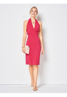 Pattern Sheath dress with an open back (Burda 1/2018, pattern number 6421 B)