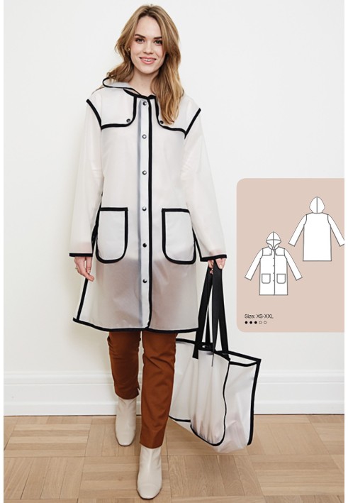 Pattern Raincoat with a hood (I love to sew 1/2019, pattern number 101)