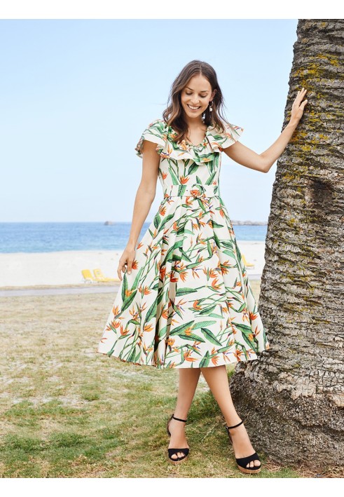 Pattern Dress in retro style from Burda 6/1954 (Burda 5/2019, pattern number 123)