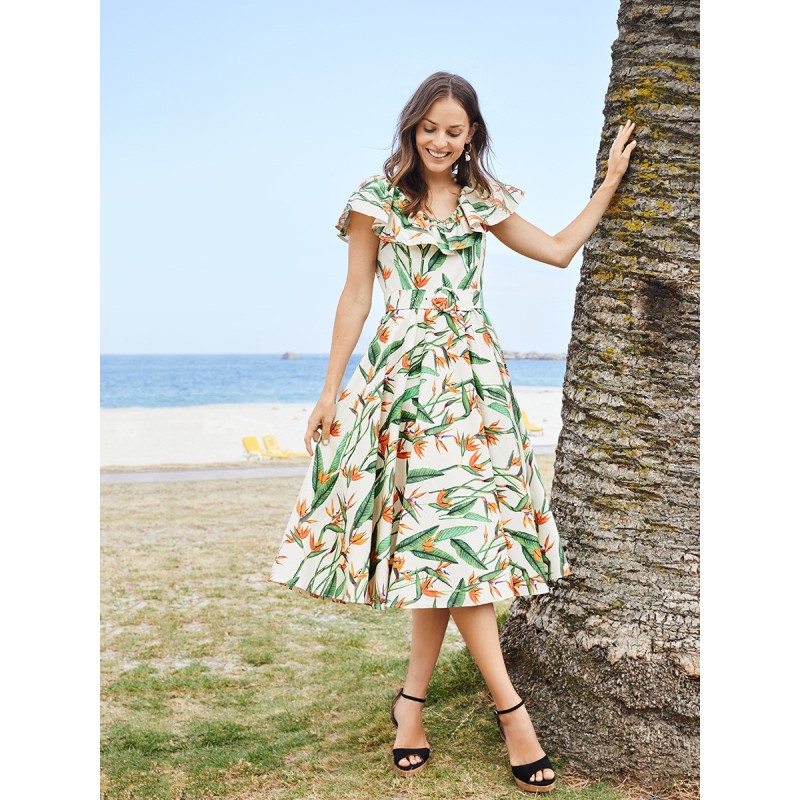 Pattern Dress in retro...