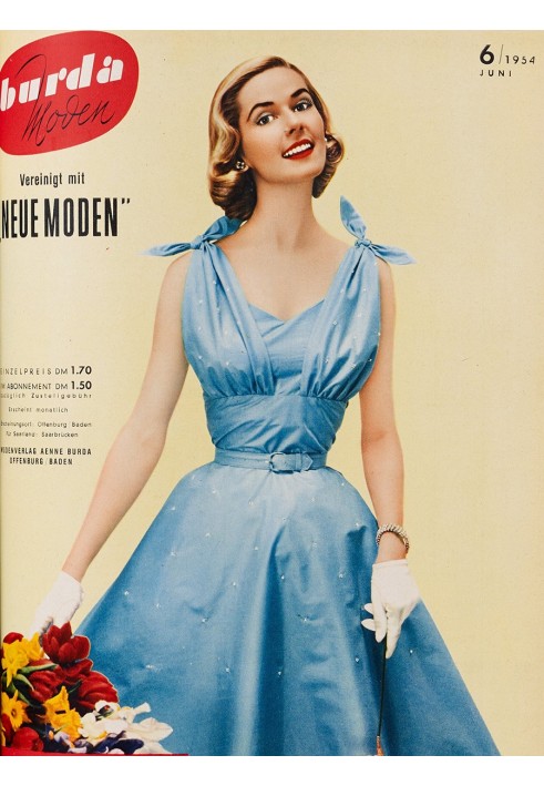 Pattern Dress in retro style from Burda 6/1954 (Burda 5/2019, pattern number 123)